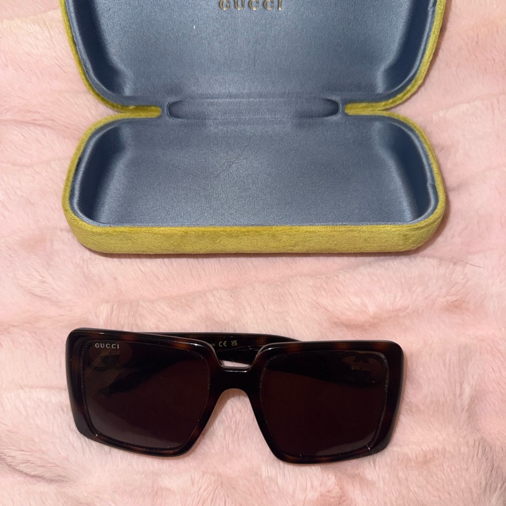 Gucci Brown Square Sunglasses